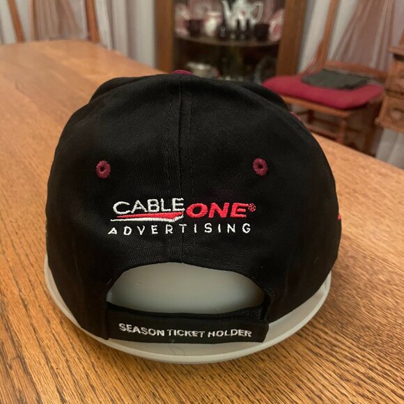 Men's Idaho Falls Chukars Black/Maroon Hook and Loop Baseball Hat Cap** - Picture 7 of 10